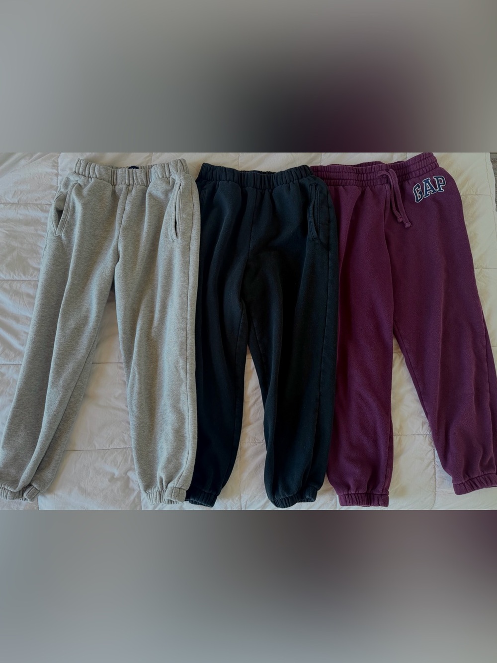 GAP Women's Trio of High Rise VintageSoft Relaxed Joggers